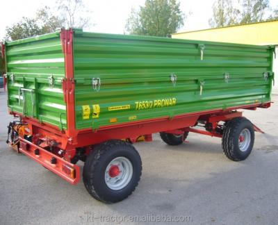 China Tipping Functional Rear And Side Tipping Farm Tractor Trailer for sale