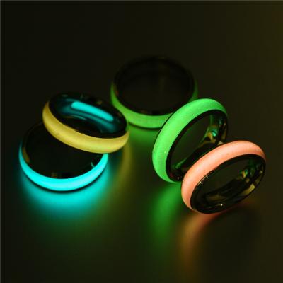 China 01Hot Sale Water Proof High Quality Stainless Steel Alloy Luminous Ring As Gifts For Girls Wholesale for sale