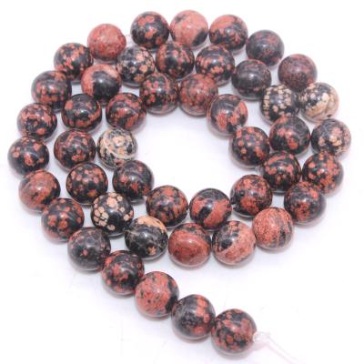 China Hot Sale Fashionable Natural Smooth Gemstone Loose Round Beads For Jewelry Making Semi Precious Stone Beads for sale