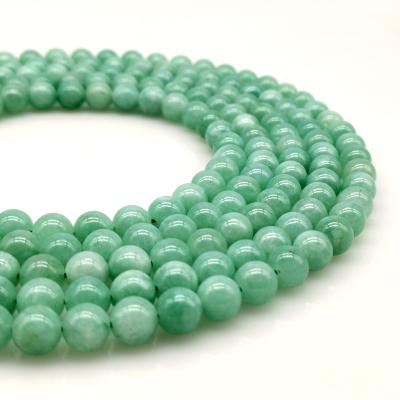 China Hot Sale Trendy Natural Smooth Gemstone Loose Round Beads Jewelry Accessories Bracelet Necklace for sale