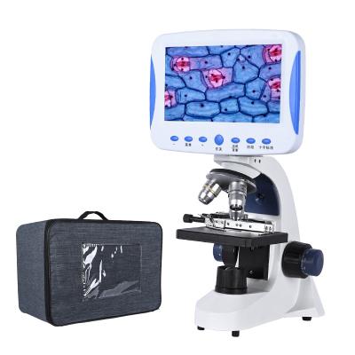 China Microscope For Kids Education 7 Inch LCD TV Version Microscope 2000X Zoom Digital HD Coaxial Fine Tuning Biological Lab Led + Handbag+7PCS Accessories OLS-021 for sale