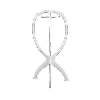 China Modern Cheap Wholesale Wig Stand Plastic Sturdy Multifunctional Folding Wig Stand for sale