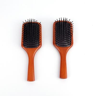 China Modern Hot Selling Scalp Air Massage Eco Bamboo Hair Brush Cushion Anti Static Wooden Comb Modern for sale