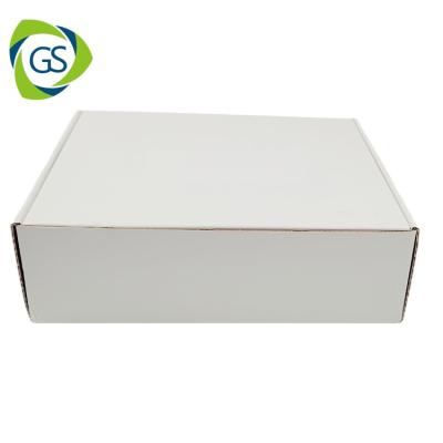 China Recycled Materials Eco Friendly Art Paper C2S Kraft White Board Box Gift Box E Flute Corrugated Box With Custom Design Logo for sale