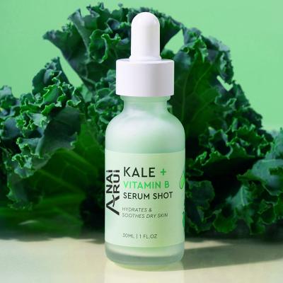 China Moisturizer OEM Kale and Vitamin B Serum with Vitamin B and Aloe Vera to Hydrate Soothing Skin Hydration Antioxidant Rich Facial Serum for sale