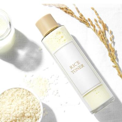 China Private Label Korea Rice Face Toner Peel Fade Dark Spots Rice Water Skin Toner Wholesale Brightening Hydrating Mist for sale