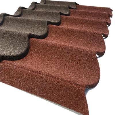 China New Zealand Stone Color Metal Roofing Thick Sheets Modern Roofing Tile at Kenya Sheet Manufacture for sale