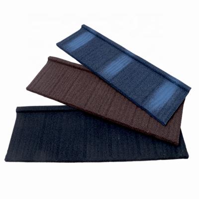 China Roof Tile Industrial Interlocking Stone 0.42mm Coated Roof Tile Stone Coated Roofing Material Tile for sale