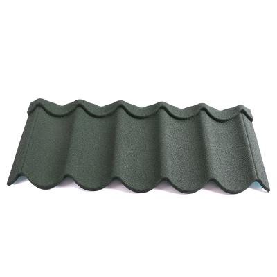 China Modern Zambia Color Stone Coated Metal Roof Tiles Interlocking Deck Tiles Exterior Roofing Tiles for sale