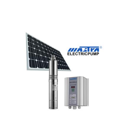 China Drinking Water Treatment MASTRA 4inch 48volt 400watt Motor Brushless Permanent Magnet Screw Pumps DC Submersible Solar Powered Deep Well Water Pump for sale