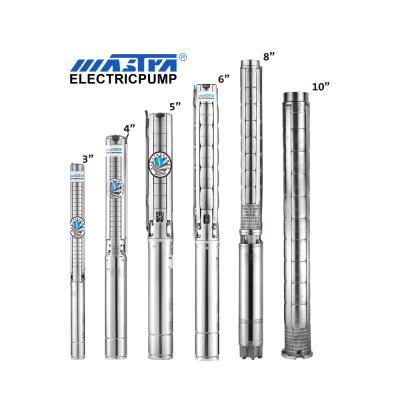 China High Full Head MASTRA Deep Well Stainless Steel Italy Centrifugal Borehole Pumps AC Solar Inverter Submersible Water Pump for sale