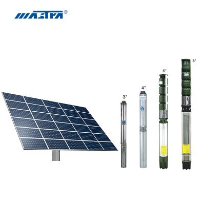 China MASTRA 24V 48V Irrigation and Agriculture DC Borehole Irrigation Pump Well Solar Submersible Water Pump System for sale