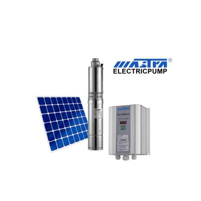 China Water Tank 3 4 5inch 400W Water Pumping Machine Fountain Irrigation Solar Power Deep Good Submersible Gasoline Price for sale