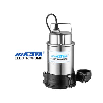 China Other MASTRA 370W 550W garden stainless steel low water level sewage pump the impeller submersible sewage pump for sale