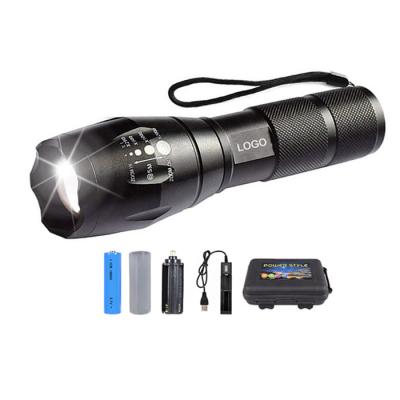 China Portable Emergency Long Range Mini Rechargeable Battery Torch Led Flashlight, Led Torch Light Kit for sale