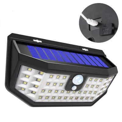 China Garden 48 Led Motion Sensor Solar Garden Light With USB Charging for sale