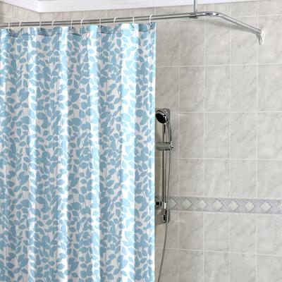 China Sustainable Ruffle Custom Shower Curtain Printed Shower Curtain Fabric Shower Curtain for sale