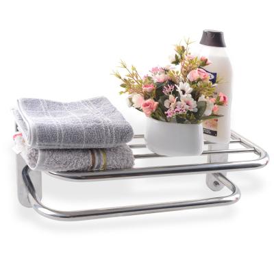 China Heater Hotel Bathroom Double Towel Rack Towel Rack Stainless Steel Expandable Towel Rack for sale