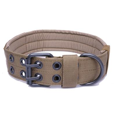 China Nibao Metal Buckle Military Nylon Heavy Duty Dog Collars DETACHED Tactical Pet Collars For Dog Training for sale