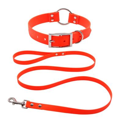 China Nibao Custom Wholesale Durable Silicone PVC Waterproof Heavy Duty Training Deluxe Dog Collar and Leash for sale