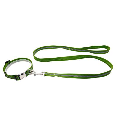 China Custom Made DETACHED Eco-Friendly Reflective Waterproof PVC Dog Collar Super Soft Dog Collar Leash for sale