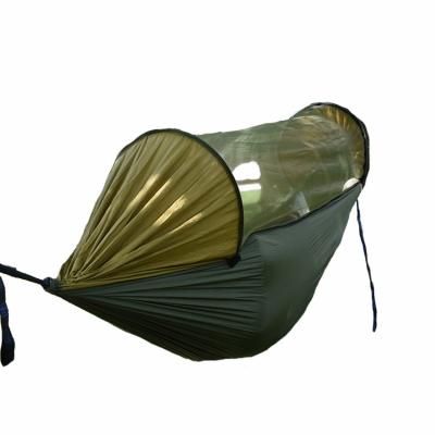 China Durable Hot Sales Ripstop Folding Camping Swing Single Portable Hammocks For Backpacking Travel Beach Backyard Patio Rise for sale