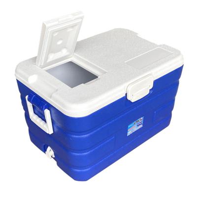 China Custom Insulated Hike Camping Fishing Rotomolded Large 40L Portable Plastic Ice Chest Cooler Box for sale