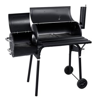 China Height Adjustable CE Approved Heavy Duty Cart Charcoal Smoker BBQ Grill Cart With Cart For Outdoor Use for sale