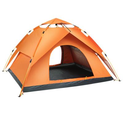 China Diagonal Tying Type - 2 - 3 Person Camping Tent Double Layer Summer Tourist Automatic Pop Up Tent For Outdoor Travel for sale