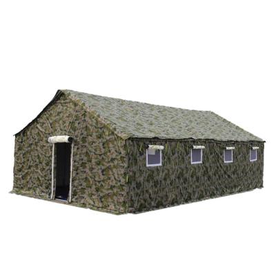 China Large Military Portable Camouflage/Emergency Green Camouflage Field Game Military Camping Canvas Tent Outdoor Sale for sale