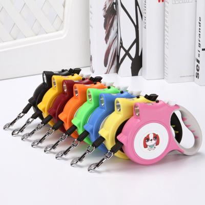 China Personalized Modern New Design Two Dog Automatic Retract Leash Led Lightweight Retractable Dog Leash for sale