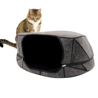 China Dog Cat House Cat Cave Heating Bed and Cat Shape Cage House Dog Bed for sale