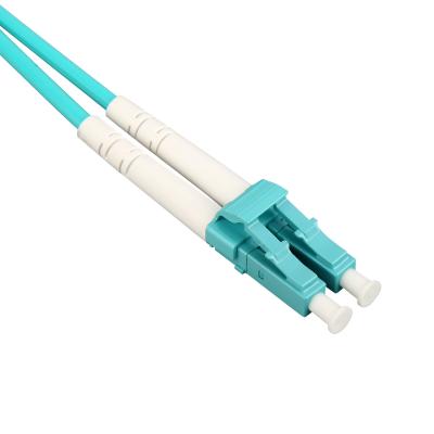 China FTTX 3mm 50/125um OM3 OM4 OM5 LC PC fiber connector cable duplex patch cord for fiber optic equipment for sale