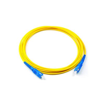 China FTTX singlemode fiber os2 cable SC UPC singlemode patch cord for ftth telecommunication for sale