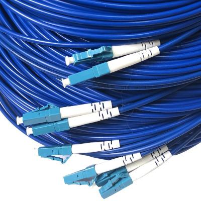 China Telecommunication Equipment Duplex Anti-rat Armor LC FC Singlemode Fiber Optic Patchcord for sale