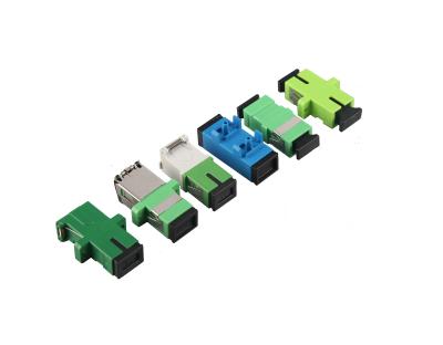 China FTTX SC APC UPC Simplex Singlemode Fiber Optic Adapter Joint Coupler for sale