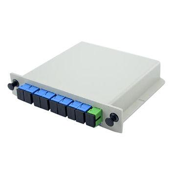 China Cheap FTTX 1*8 FTTH Fiber Optic Splitter LGX Box SC APC/UPC Single Mode SM/MM For Network for sale