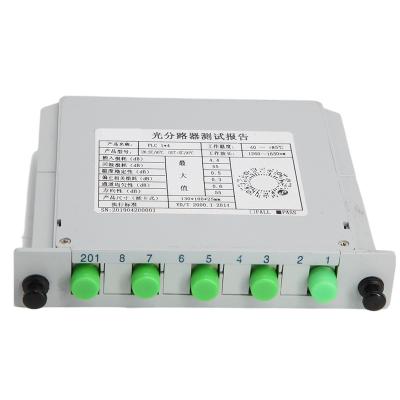 China Cheap FTTX 1*4 FTTH Fiber Optic Splitter LGX Box FC APC/UPC Single Mode SM/MM For Network for sale