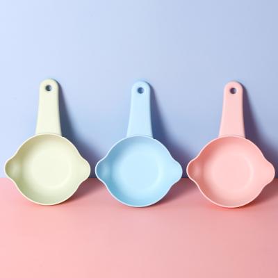 China High Quality White Stocked Dog Cat Food Spoon Shovel Plastic Pet Feed Scoop for sale