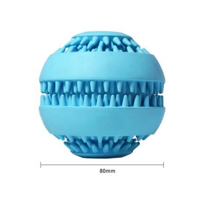 China New Eco-Friendly Material Sustainable Popular Producing Clean Teeth Sinking Durable Interactive Chew Balls Pet Toys for sale