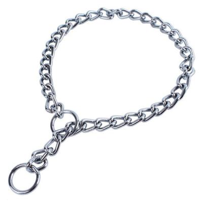 China Durable Custom Double Twisted Coil Stainless Steel Pet Chain Collar Features Various For Small Medium And Large Dogs Luxury Collar for sale