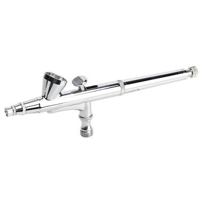 China Craft Art Dual Action 2ml Airbrush Gun Aerografo Metallic Small Capacity Airbrush for Miniature Paintings for sale