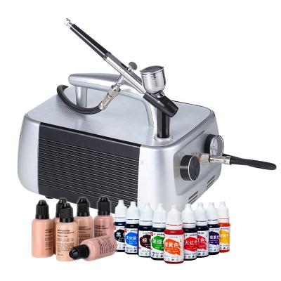 China Cake Decorating Set Mini Airbrush Compressor 50PSI Dual Action Compressor Airbrush Machine Kit for sale