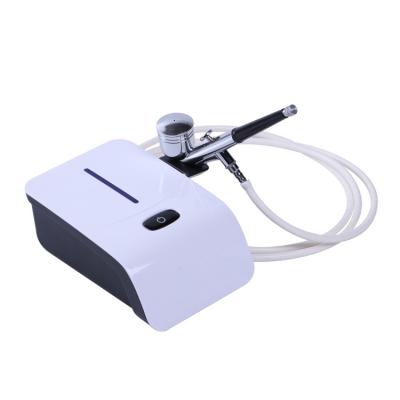 China Mini Airbrush Hot Gun Nail Airbrush Compressor Set with Five Speed ​​7ml Pressure for sale