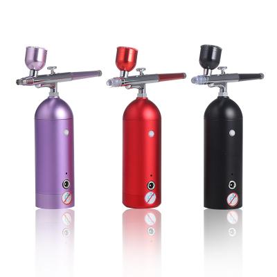 China Mini Airbrush Nail Tattoo Makeup T-shirt Airbrush Painting Machine Cordless Airbrush Compressor Kit Cordless Airbrush for sale