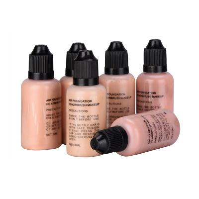 China Brighten Face Full Coverage HD Matte Private Label Airbrush Liquid Makeup Mineral Cosmetic Waterproof Foundation For Dark Skin for sale