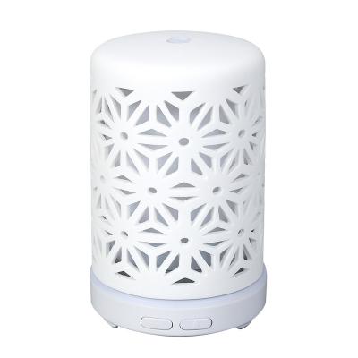 China Hotel luxury ultrasonic alarm clock nebulizing essential oil aroma diffuser with lamp for sale