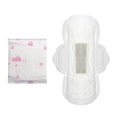 China Breathable Free Sample Soft Touch Cotton Sanitary Napkin High Quality Anion Cotton Sanitary Napkin for sale