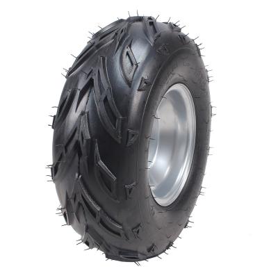 China STEEL+ BLOCK ATV Tire With Iron Wheel 7 Inch Atv Wheel Assemble for sale