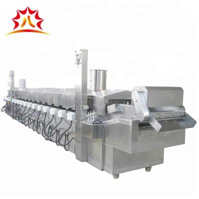 China food & Beverage Plant Belt Type Coated Automatic Continuous Peanut Fryer Machine for sale